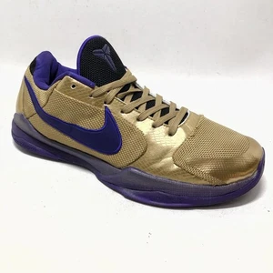 Nike Kobe 5 Protro Undefeated Hall of Fame Size 12 /46 Gold Purple Athletic - Picture 1 of 9