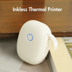 Mini impresora térmica inalámbrica portátil sin tinta - Bluetooth con 1 rollo de etiquetas - Imagen 1 de 6
