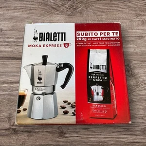 Bialetti Perfetto Moka Express Intensity 7 Classic Ground Coffee Maker Gift Set - Picture 1 of 7