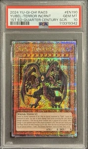 2024 PSA 10 YUGIOH RA03 QCR SECRET RARE YUBEL TERROR INCARNATE 💎 - Picture 1 of 1
