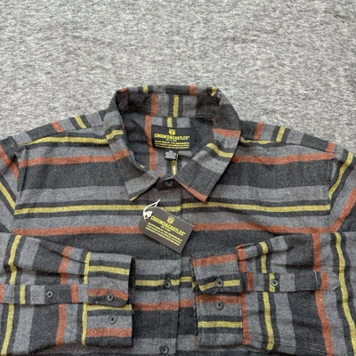 Crooks and Castles Flannel Shirt Mens 2XL Multicolor Striped Long Sleeve New NWT - Image 1 of 4