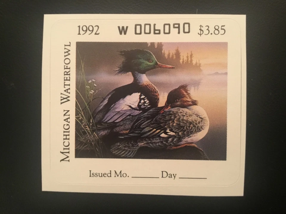 ICOLLECTZONE US 1992 Michigan #17 XF NH  - Image 1 of 1