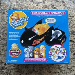 Zhu Zhu Haustiere! Hamcycle & Beiwagen Neu im Karton verbindet sich mit Hamster Habitat City 2009 Motor - Bild 1 von 17