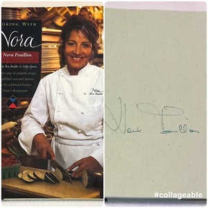 Cooking With Nora SIGNED by Author N Pouillon Hardcover HC DJ 1996 Book Cookbook - Imagen 1 de 9