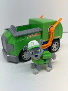Paw Patrol Spin Master Rocky and his Recycle Truck Action Figure Vehicle - Picture 1 of 8