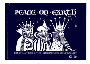 ISLE OF MAN  1991 BOOKLET  CHRISTMAS  PEACE ON EARTH  MNH - Picture 1 of 2