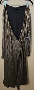 Rachel Roy 女式长袖金色黑色长裙加大码 2x 全新带标签 139 美元 - 第 1 张/共 9 张
