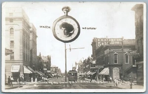 SIOUX FALLS SD PHILLIPS AVE ANTIQUE COLLAGE REAL PHOTO POSTCARD RPPC trolley - Picture 1 of 2