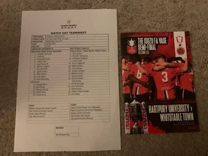24/25 Hartpury University v Whitstable T Programme: FA Vase Semi-Final: Football - Picture 1 of 1