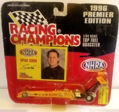 1996 Racing Champion NHRA 1:64 Top Drag Racing Spike Gorr And Sign Card FreeShip - Image 1 of 4