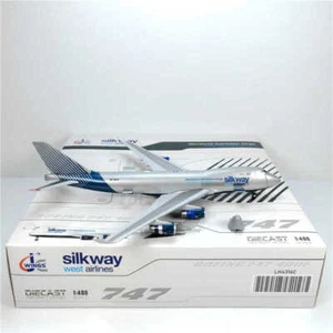 1:400 JC Wings Silkway west airlines BOEING B747-400F Airplane Diecast Model - Picture 1 of 8