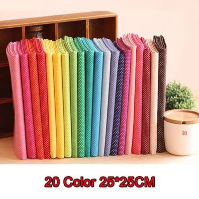 Printing Dots Clothes Colorful Sewing Fabric DIY Quilting Dolls Bag Needlework - Image 1 of 4