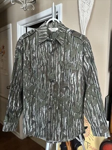 Vtg Sports Afield Men's Sz Med Realtree Camo Button Up Hunting Shirt Made In USA - Picture 1 of 14