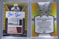 2019 Leaf Metal US Army All-American Bowl Gold Spectrum /2 Jonah Tauanu'u Auto
