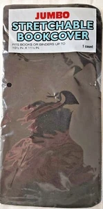 Jumbo Stretchable Bookcover, Washable Fabric- Black- Fits up to 10.5'' X 11'' - Imagen 1 de 2