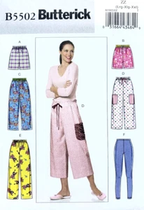 EASY Butterick Pattern B5502 Misses Pants Shorts Leggings Sizes 16-26 (L XL XXL) - Picture 1 of 3