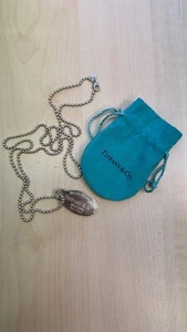 Please return to Tiffany & Co. Dogtag Anhänger Halskette 925 Sterling Silber - Bild 1 von 9
