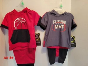 Baby Boys 2 Outfit Lot Sz 6-9 Months - Picture 1 of 5