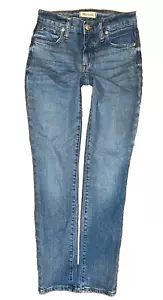 Pantalones de mezclilla MADEWELL 9" tiro alto pierna ajustada talla 24 azul tobillo - Imagen 1 de 5