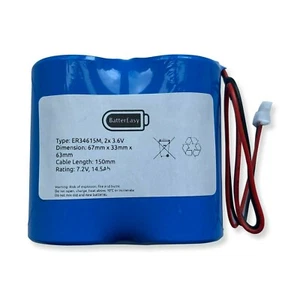 Gas Fire Lithium Ignition Battery 7.2V 2-ER34615M/W Remote Pack 2LSH20 - Picture 1 of 1