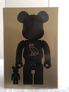 2 Bearbicks OVO 100% & 400%. Black Colour 28cm High Bear . Collective Item - Picture 1 of 13