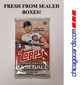 2015 Topps Baseball Update HOBBY Pack Look4 Kris Bryant Rookie RC Black - Picture 1 of 12
