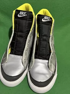 Nike Blazer Mid '09 ND Metallic Silver Yellow Sz 9 Men's Shoes - Picture 1 of 4