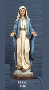 Statue Madonna Unbefleckte Jungfrau Maria aus Resin H 40 cm by Paben. - Bild 1 von 1