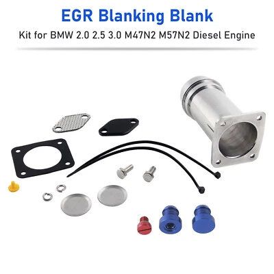 EGR Blanking Blank Kit for BMW 2.0 2.5 3.0 M47N2 M57N2 Diesel Engine U8 - Image 1 of 4