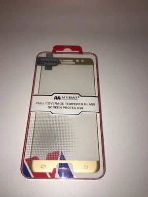 Mybat FULL COVERAGE Tempered Glass Screen Protector Samsung Galaxy Note 7 Gold - Image 1 of 3