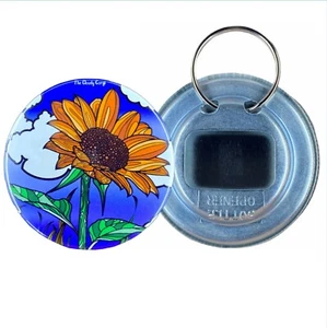 Sunflower Cloud Psychedelic Art Bottle Opener Beverage Cooler Accessories Gifts - Picture 1 of 12