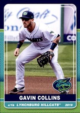 2019 Lynchburg Hillcats Grandstand 5 Gavin Collins Newport Beach California Card