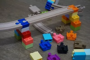 Train Track Adaptor - Connect Duplo To Wooden Track - Bridge Support Connector - Picture 1 of 15