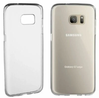 NEW Insignia Samsung Galaxy S7 Edge CLEAR Cell Phone Case Soft NS-MSGS7EPTC Grip - Image 1 of 4