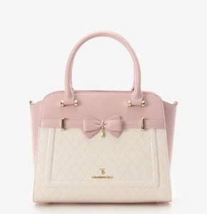 SAMANTHA VEGA - Schultertasche Kawaii gesteppt Akzentband Handtasche PINK brandneu G - Bild 1 von 7
