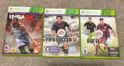 NBA 2K 15, FIFA 13, FIFA 15 Lot Of 3 For Xbox 360 - Image 1 of 4