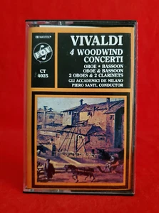 Antonio Vivaldi Four Woodwind Concerti Vox Cassette Piero Santi - Picture 1 of 8