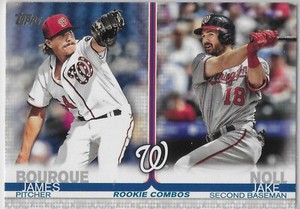  2019 Topps Update #US210 Jake Noll James Bourque RC Washington Nationals Combos