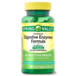 Spring Valley Advanced Digestive Enzymes Probiotics + Prebiotics 60 Count - Picture 1 of 9