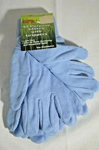 3 PK All Purpose GLOVES Work Garden Utility COTTON or Cotton/Poly BLUE BR - Picture 1 of 4