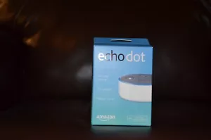 Amazon Echo Dot - 2nd Generation (2017) - White - NEVER BEEN USED - Picture 1 of 2