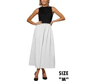 CUPSHE Casual Dress for Women 2024 Round Neck Sleeveless Tank Block Skirt Pocket - Picture 1 of 7