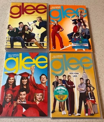 Glee TV Series DVD Lot Seasons 1-4 (Seasons 2-4 NEW SEALED) Complete Set - Image 1 of 4
