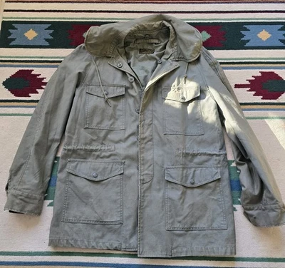 Vintage 50’s 1959 USAF Olive Green Field Jacket Size Medium Long - Image 1 of 4