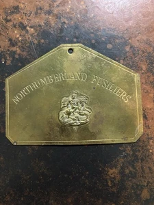 Vintage Northumberland Füsiliere Plakette Bettteller Dekor - Bild 1 von 3