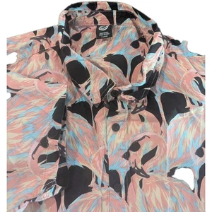 Neff Pink Flamingo Sonnenbrille Button-Down Kurzarm Freizeithemd Herren XLarge - Bild 1 von 6