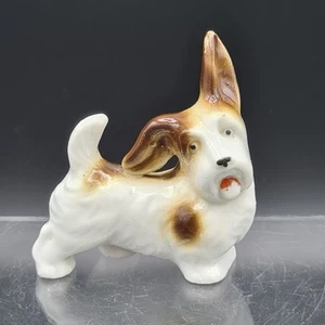 Vintage Dog Figurine USSR or Japan novelty ornament Hound or Terrier Vtg export - Picture 1 of 11