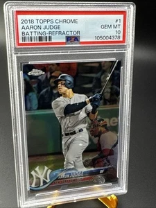 Aaron Judge 2018 Topps Chrome #1 Refractor New York Yankees PSA 10 Gem Mint - Picture 1 of 6