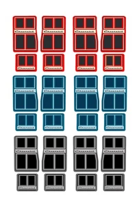 1:24 1:25 G scale model car 1960s Chevrolet Chevy floor mats - Bild 1 von 1