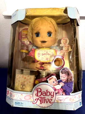 Muñeca Hasbro Baby Alive cara suave rubia ojos azules 2006 nueva en caja Foto 1 de 4